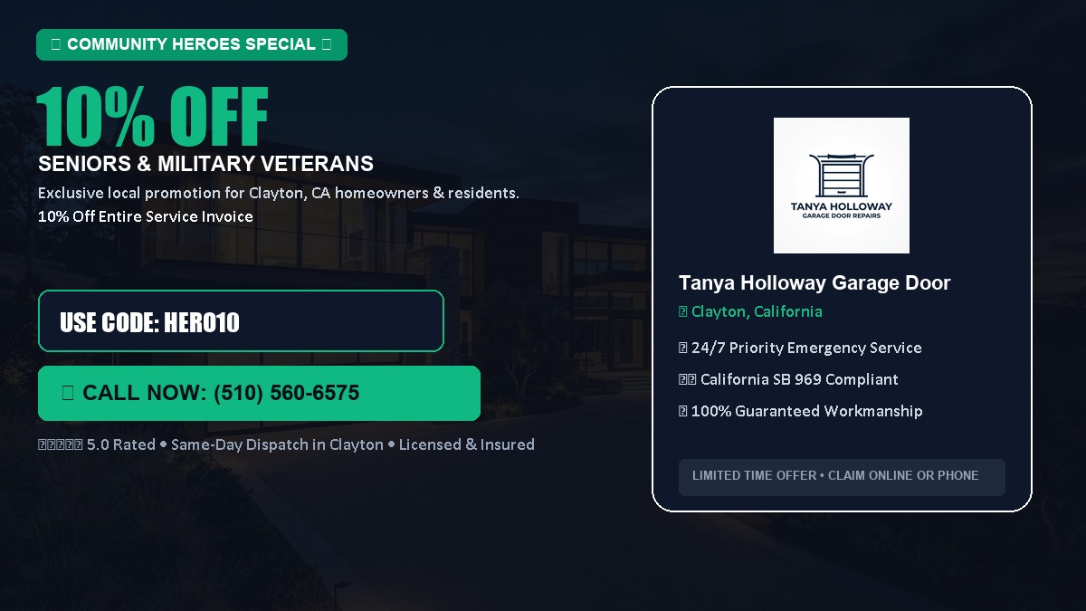 10% OFF Senior Citizens (65+) & Military / Veteran Community Discount in Clayton, CA